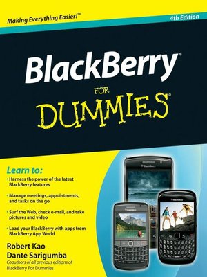 cover image of BlackBerry For Dummies